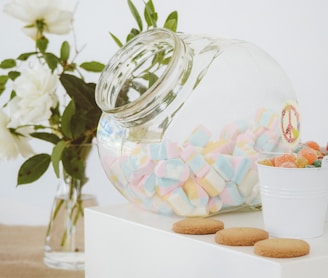 clear glass candy jar with jelly candies nea clear glass vase