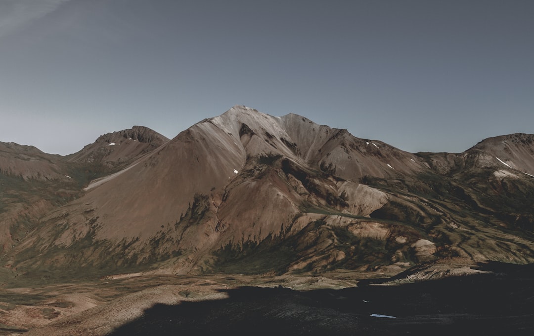 brown rock mountain, Brown Icelandic mountains