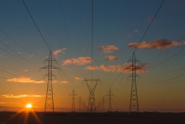 photo of truss towers