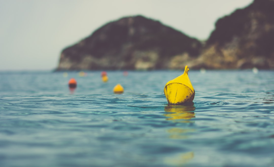 closeup photo of yellow floating accessory