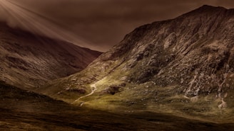 landscape photography of mountains