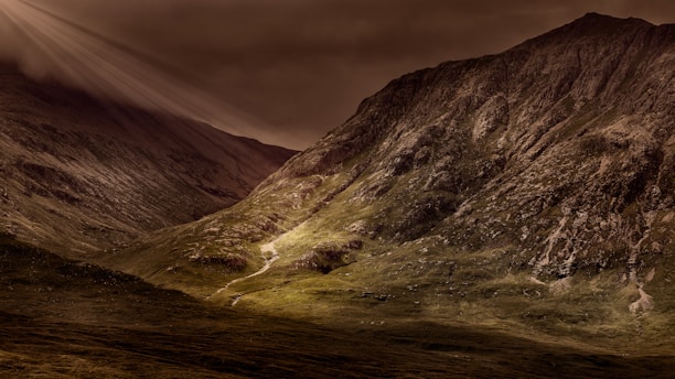 landscape photography of mountains