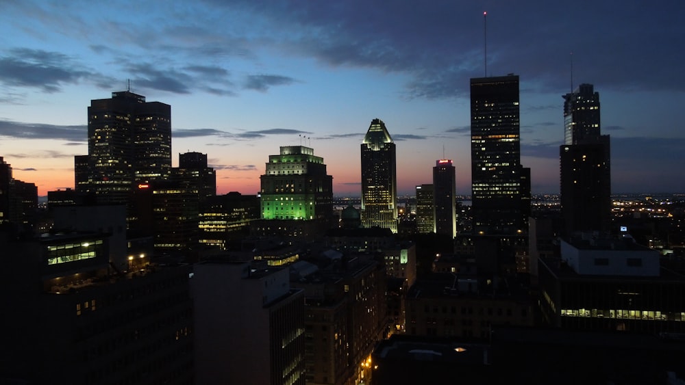 aerial photography of city buildings