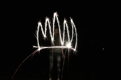 person holding fireworks