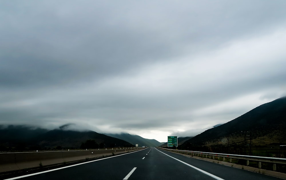 winding road through mountain