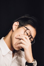 man wearing eyeglasses