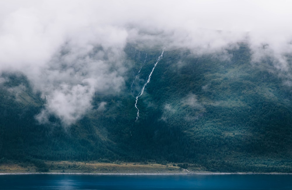 lightning on mountain