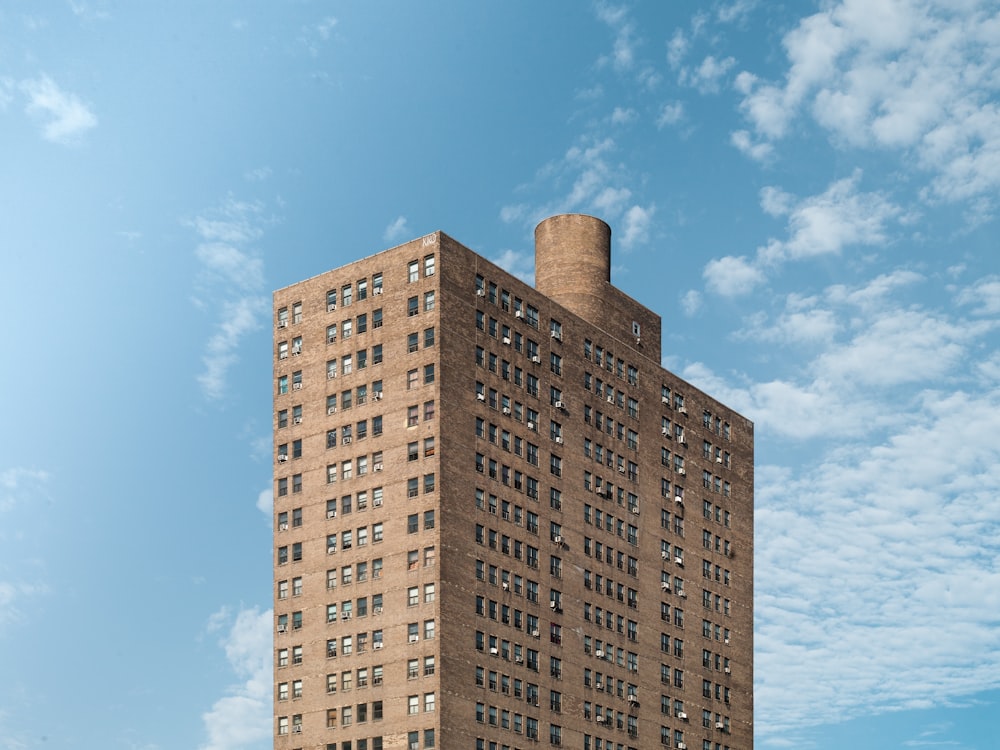 brown apartment-type building