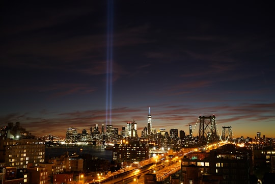 cityscapes during nighttime in Williamsburg United States