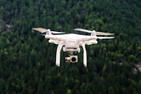 drone flying in sky