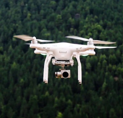 drone flying in sky