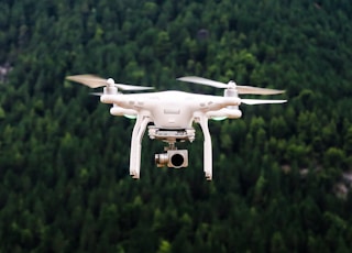 drone flying in sky