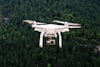 Drone flying in the sky