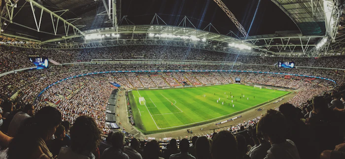 Public dans les tribunes d'un stade