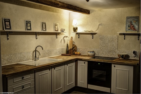 A cozy kitchen corner featuring smart storage containers and sleek organizers.