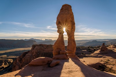 rock formations during daytime solstice teams background