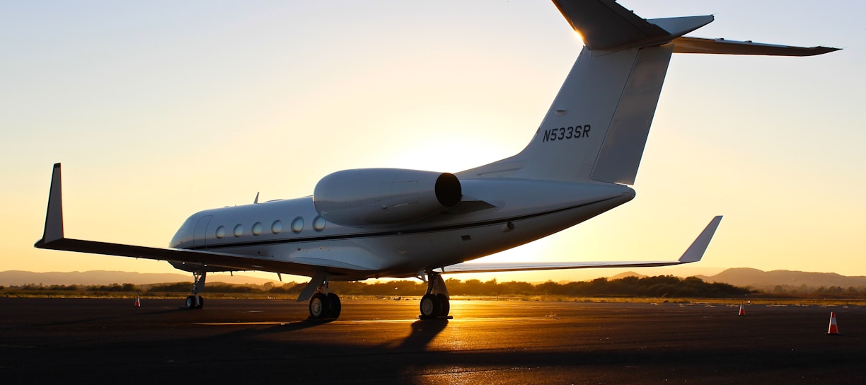 architectural photography of white aircraft