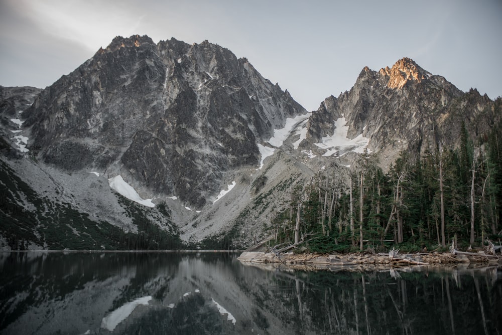 lake near mountain