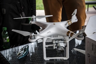 white DJI Phantom 3 Professional