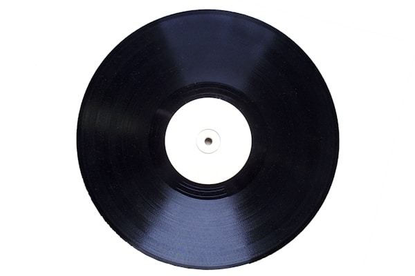A black and white photo of a classic soul vinyl record with a retro label.