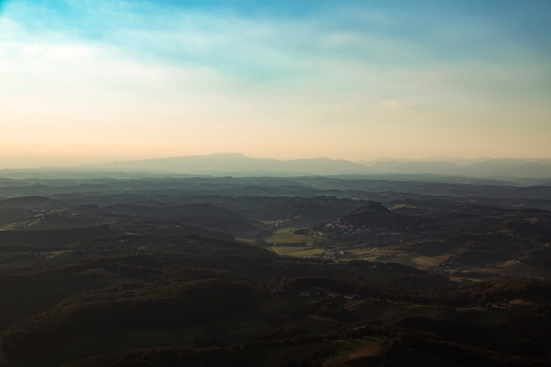 aerial view of mountains