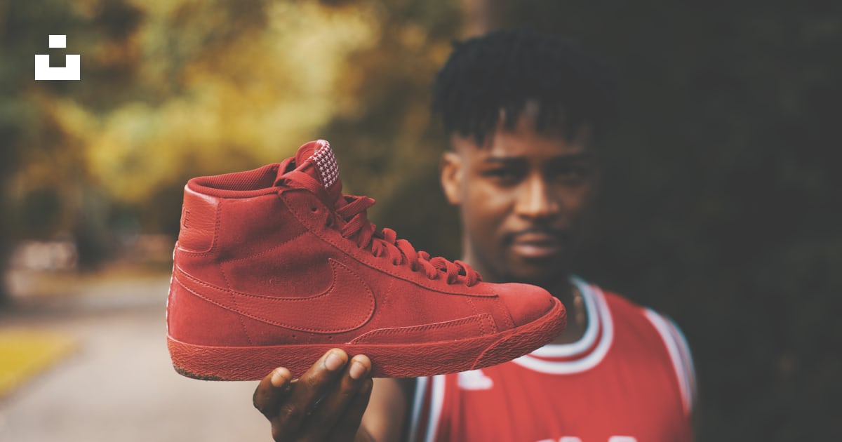 Zapatillas nike rojas con top caña