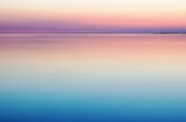 photo of blue and pink sea