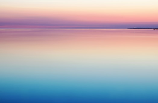 photo of blue and pink sea