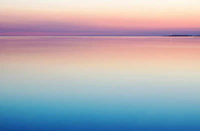 photo of blue and pink sea