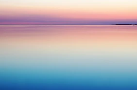 photo of blue and pink sea