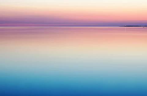 photo of blue and pink sea