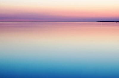 photo of blue and pink sea calm google meet background