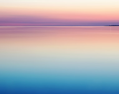 photo of blue and pink sea