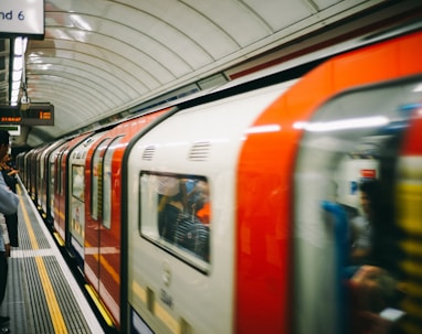 time lapse photography of train