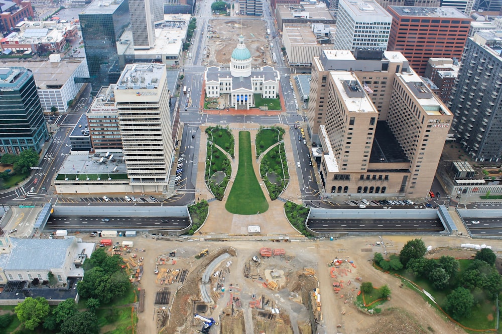 birds eye view of cityscape