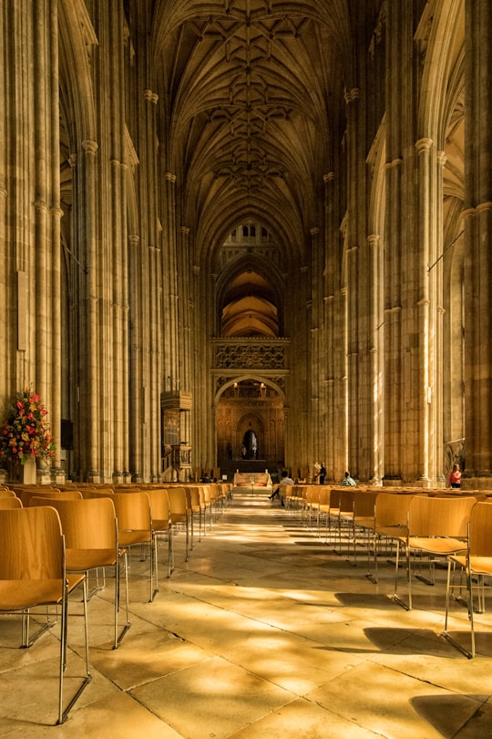 church interior in Canterbury Cathedral United Kingdom
