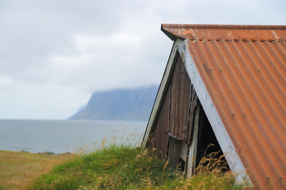 house near seashore