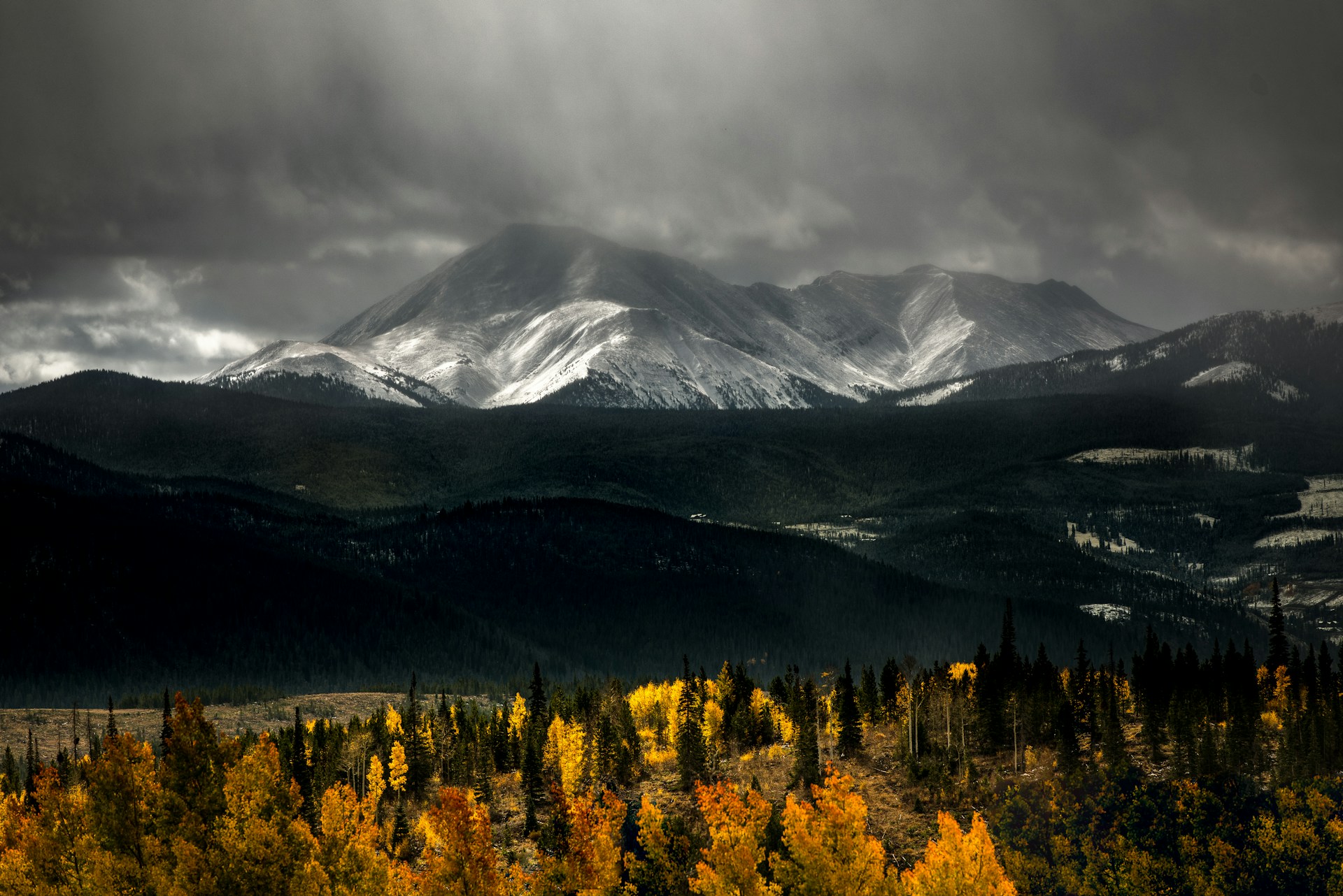 snow-covered mountains