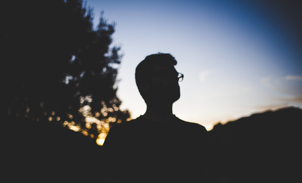 photography of silhouette of man
