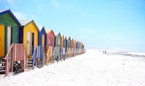 assorted-color beach houses