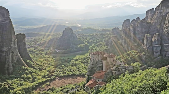aerial photography of mountain in Meteora Greece