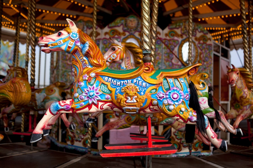 multicolored carousel