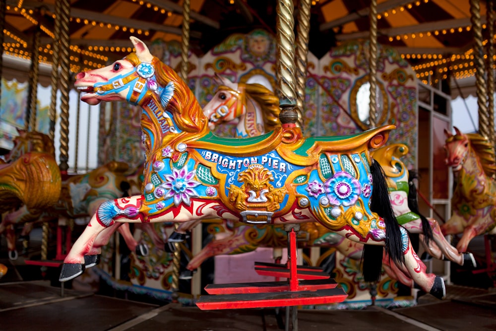 Carrousel multicolore