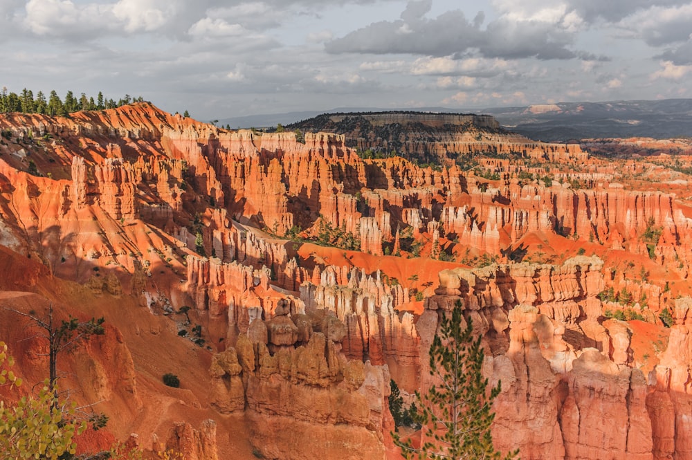 aerial photography of mountain