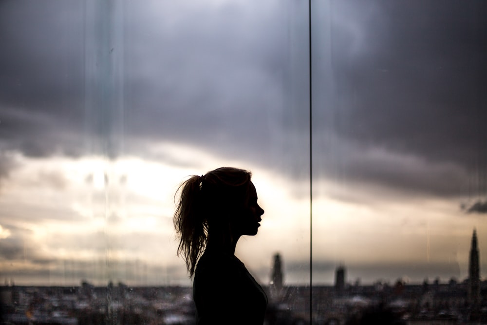 silhouette woman photography