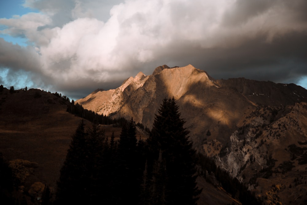 photographie de paysage de montagne