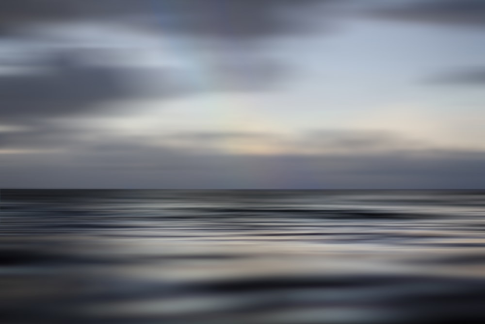 time lapse of body of water