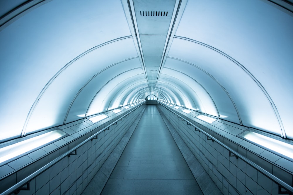 empty straight hallway