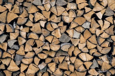 pile of brown firewood