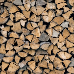 pile of brown firewood